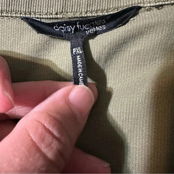 Daisy Fuentes women's PXL military green Utility Jacket - Picture 6 of 6